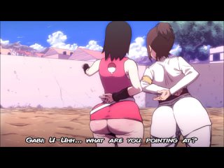 gabi braun x sarada uchiha - thicc; 3d sex porno hentai; (by @d-art3) [attack on titan | shingeki no kyojin | naruto | boruto]