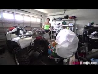 natural teen gets fucked in garage by big dick step-bro (1000porno.net) porn video